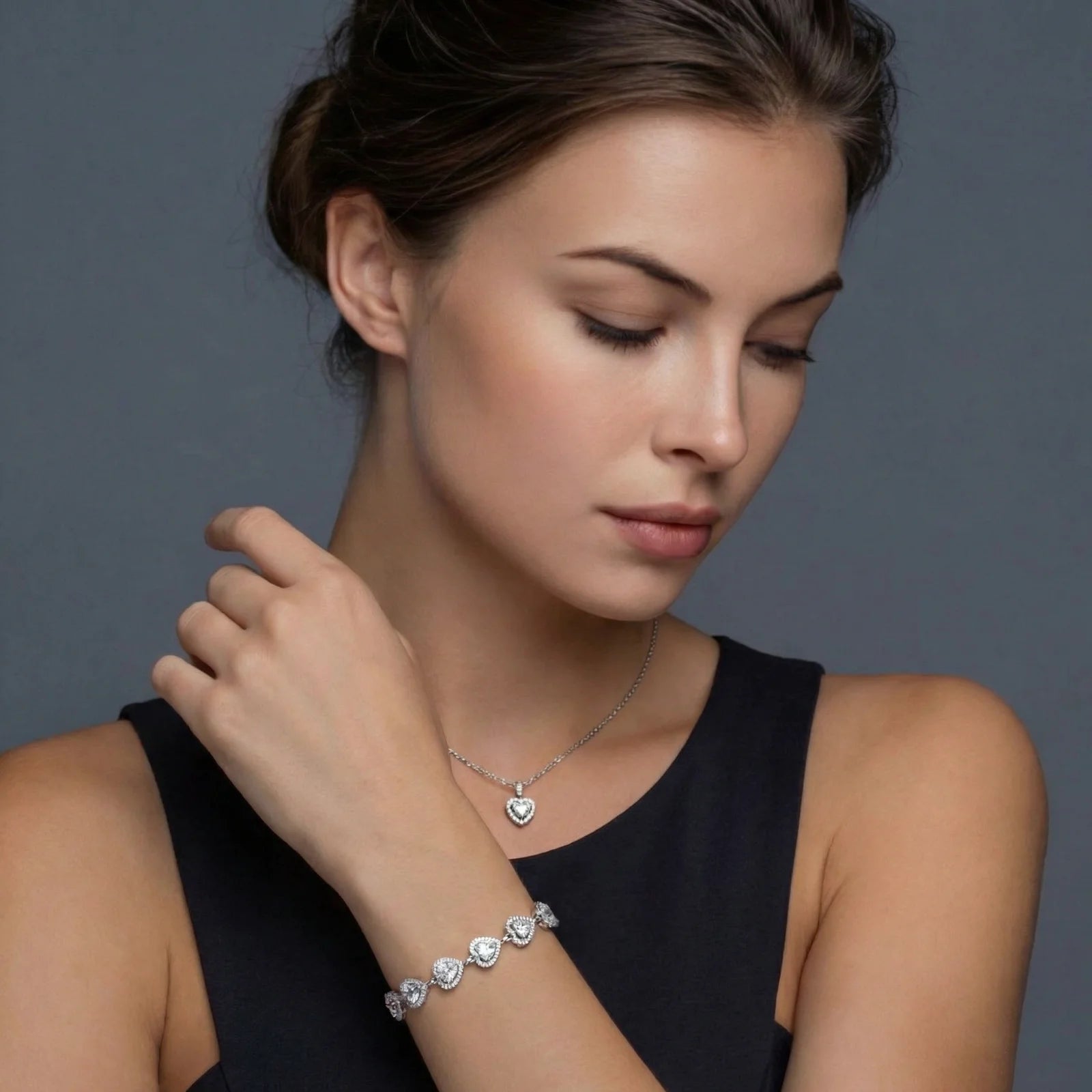 Heart Symphony Moissanite Set - HILO ROJO