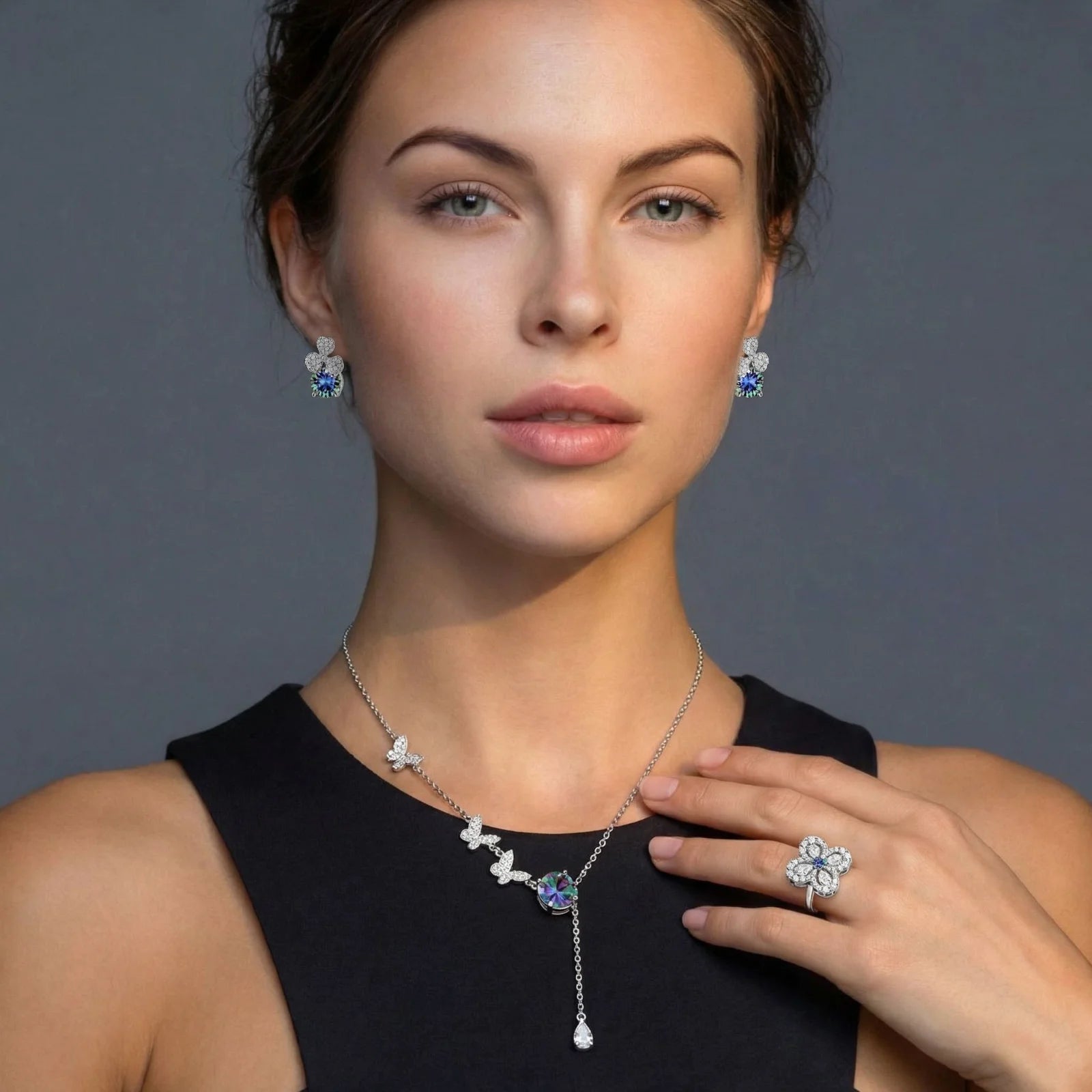 Lucky Clover Moissanite Set - HILO ROJO