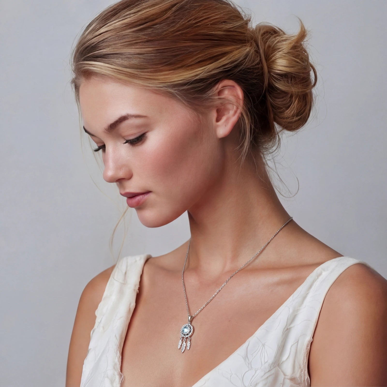 Dreamcatcher Spirit Necklace - HILO ROJO