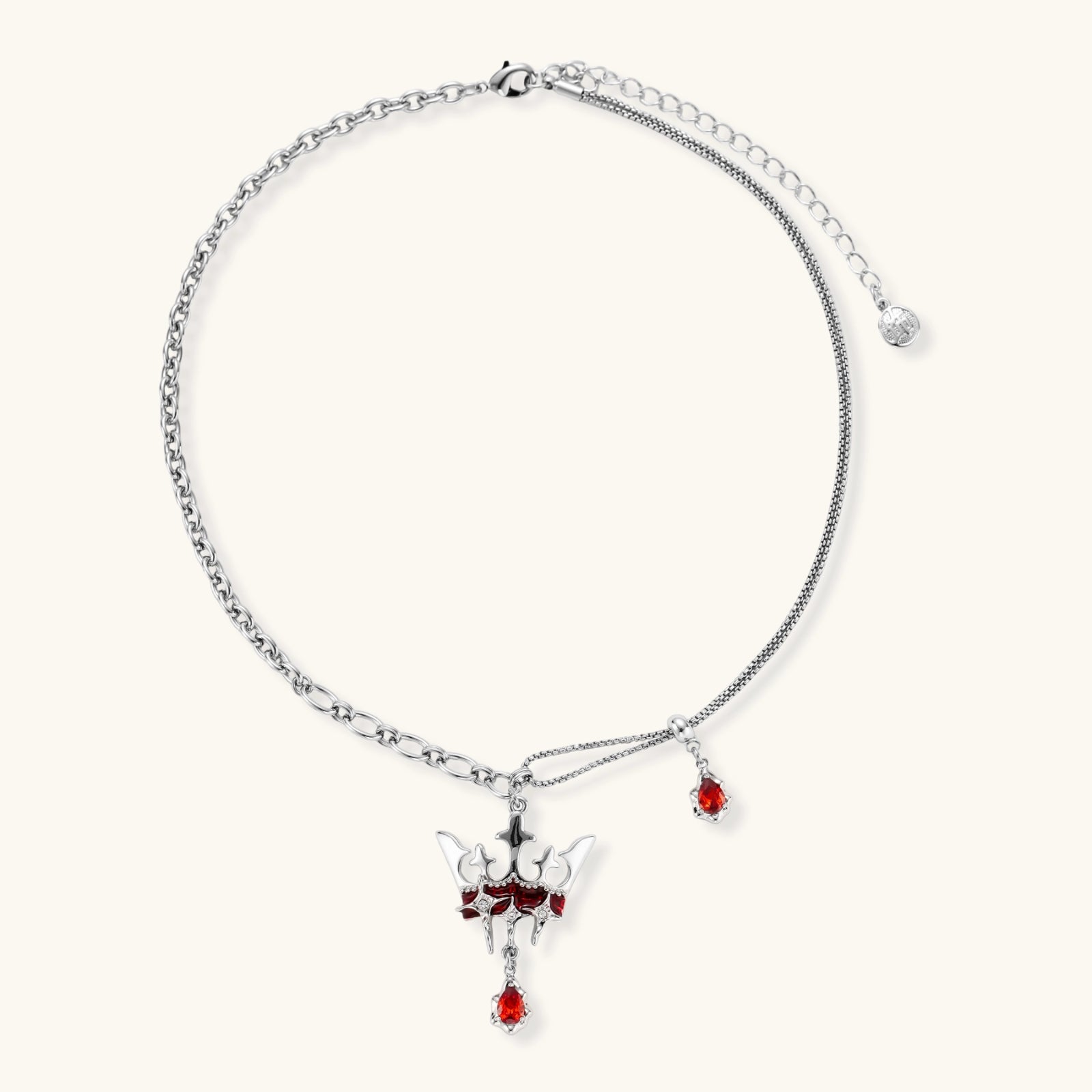 Royal Crown Statement Necklace - HILO ROJO