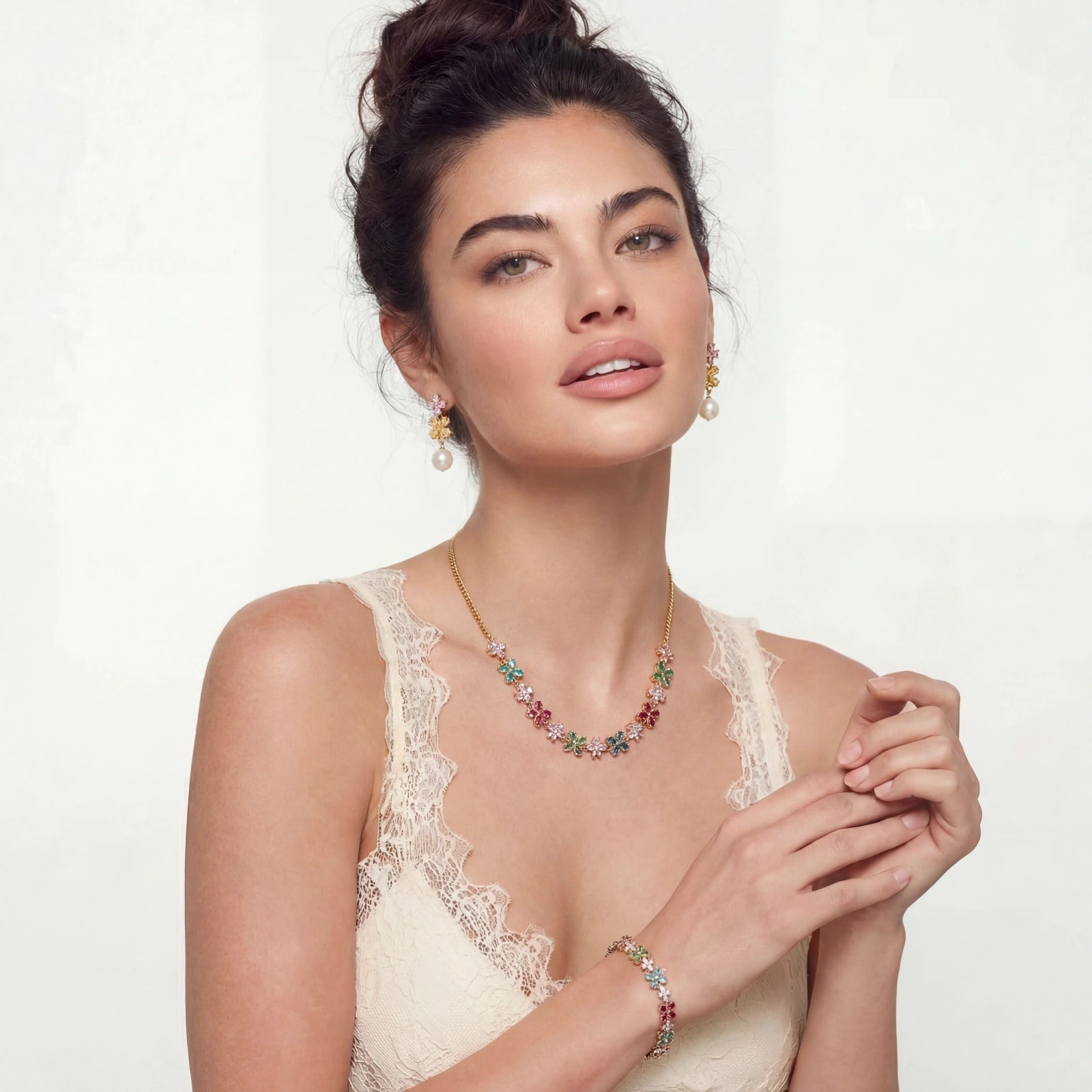 Garden Bloom Jewelry Set - HILO ROJO