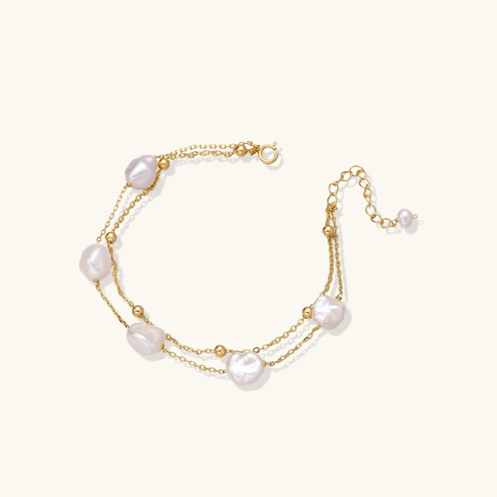 Baroque Pearl Layered Bracelet - HILO ROJO