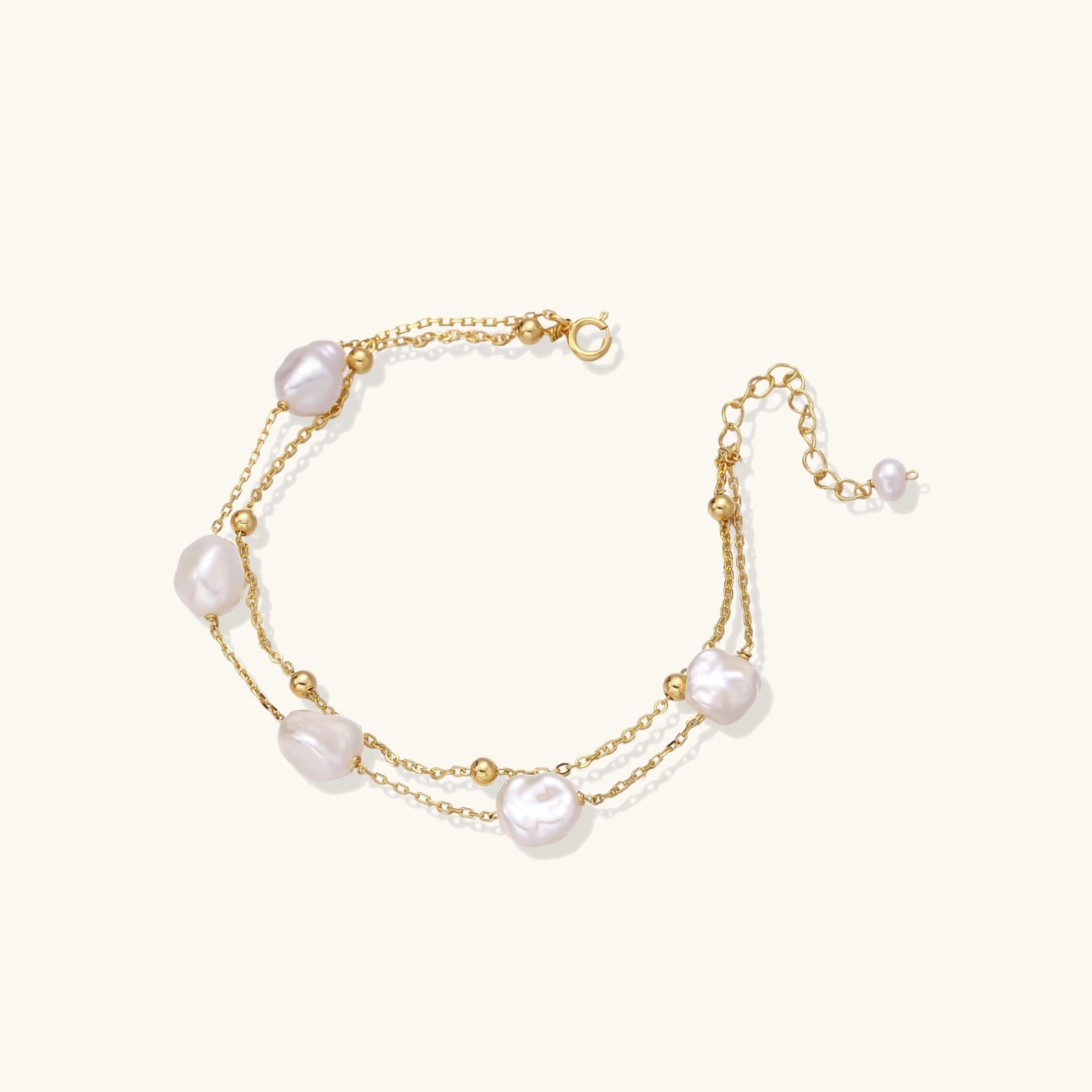 Baroque Pearl Layered Bracelet - HILO ROJO