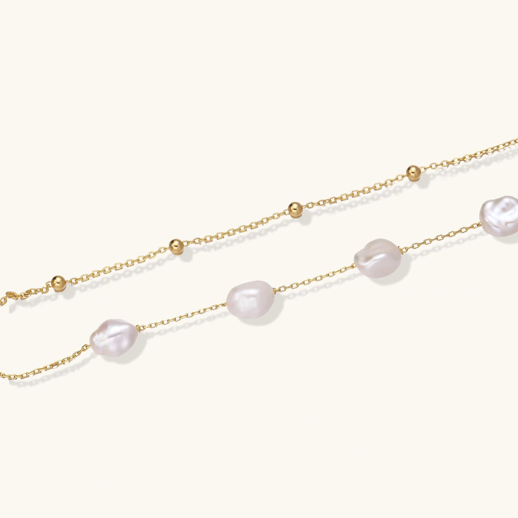 Baroque Pearl Layered Bracelet - HILO ROJO