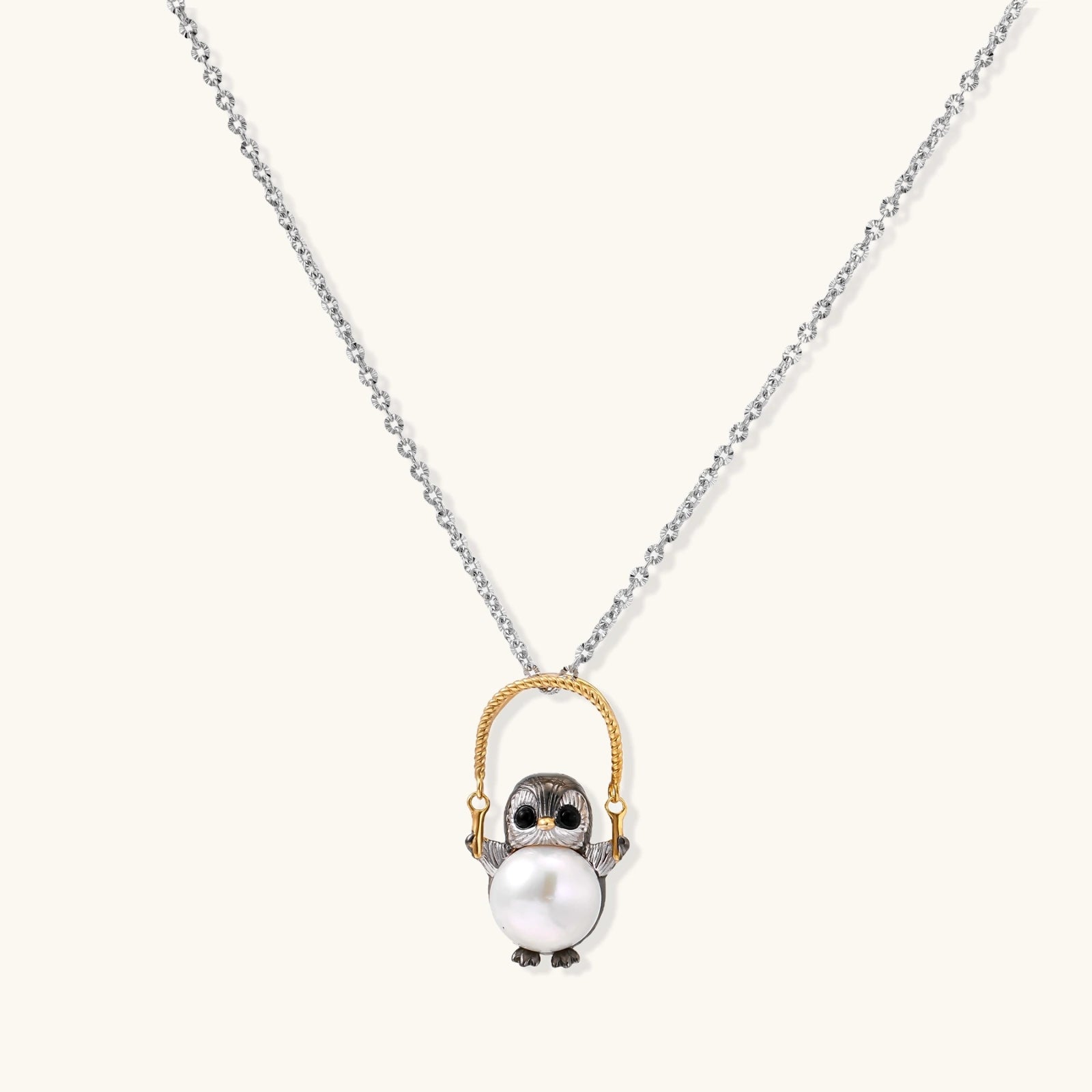 Wise Owl Pearl Necklace - HILO ROJO