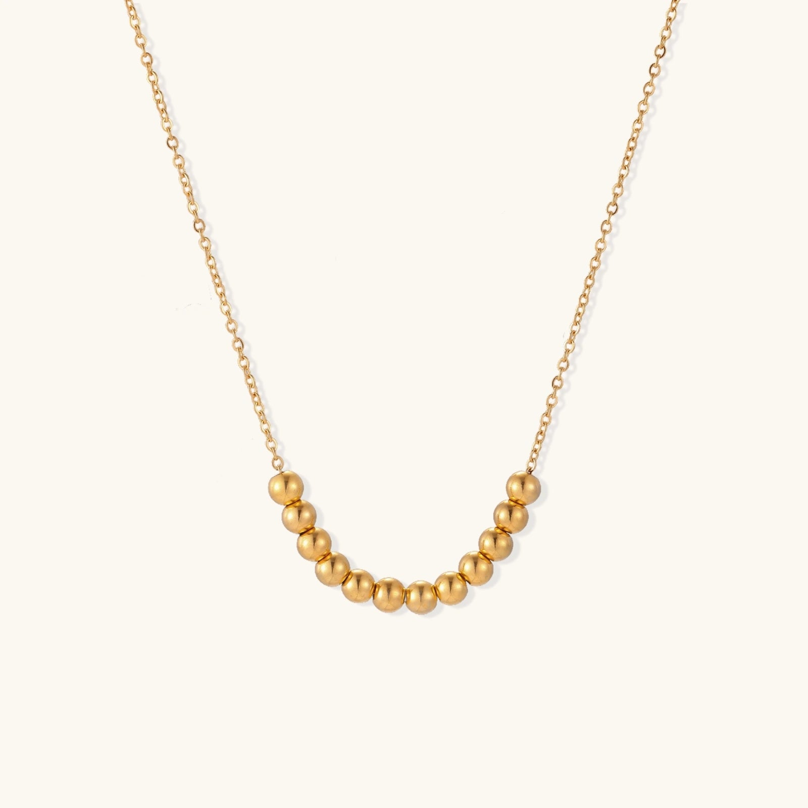 Golden Sphere Necklace - HILO ROJO