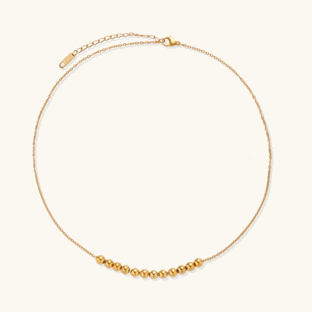 Golden Sphere Necklace - HILO ROJO