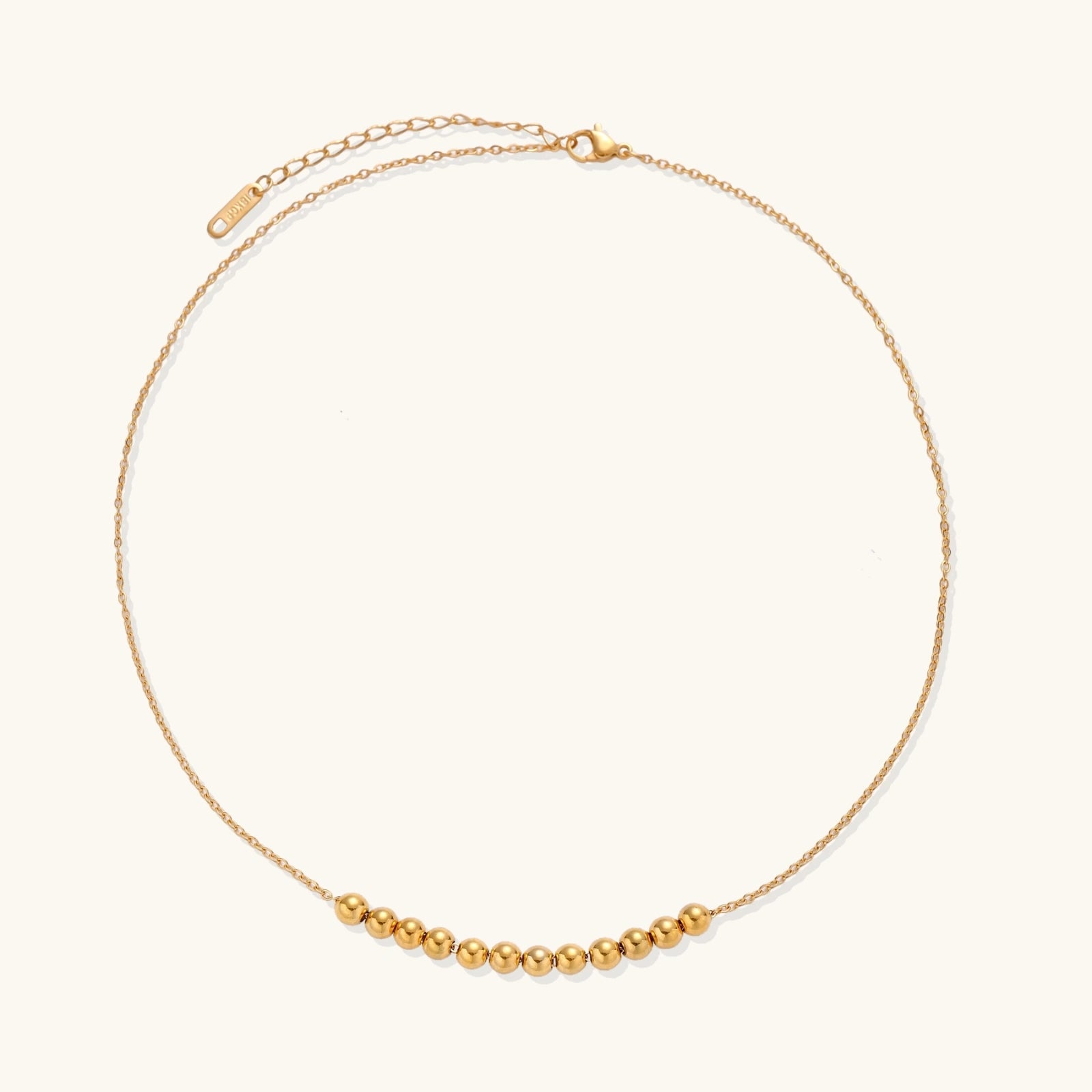Golden Sphere Necklace - HILO ROJO