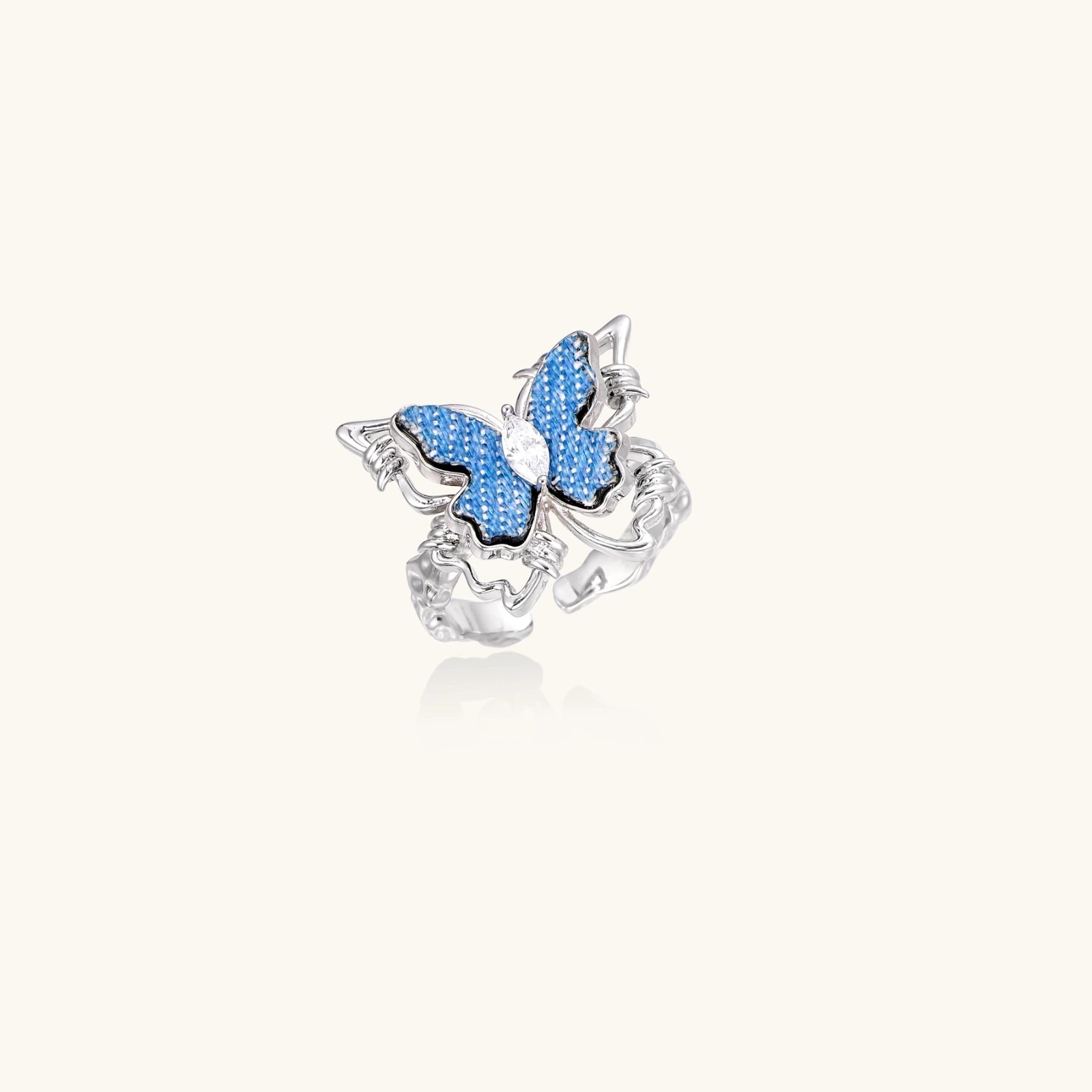 Azure Butterfly Ring - HILO ROJO