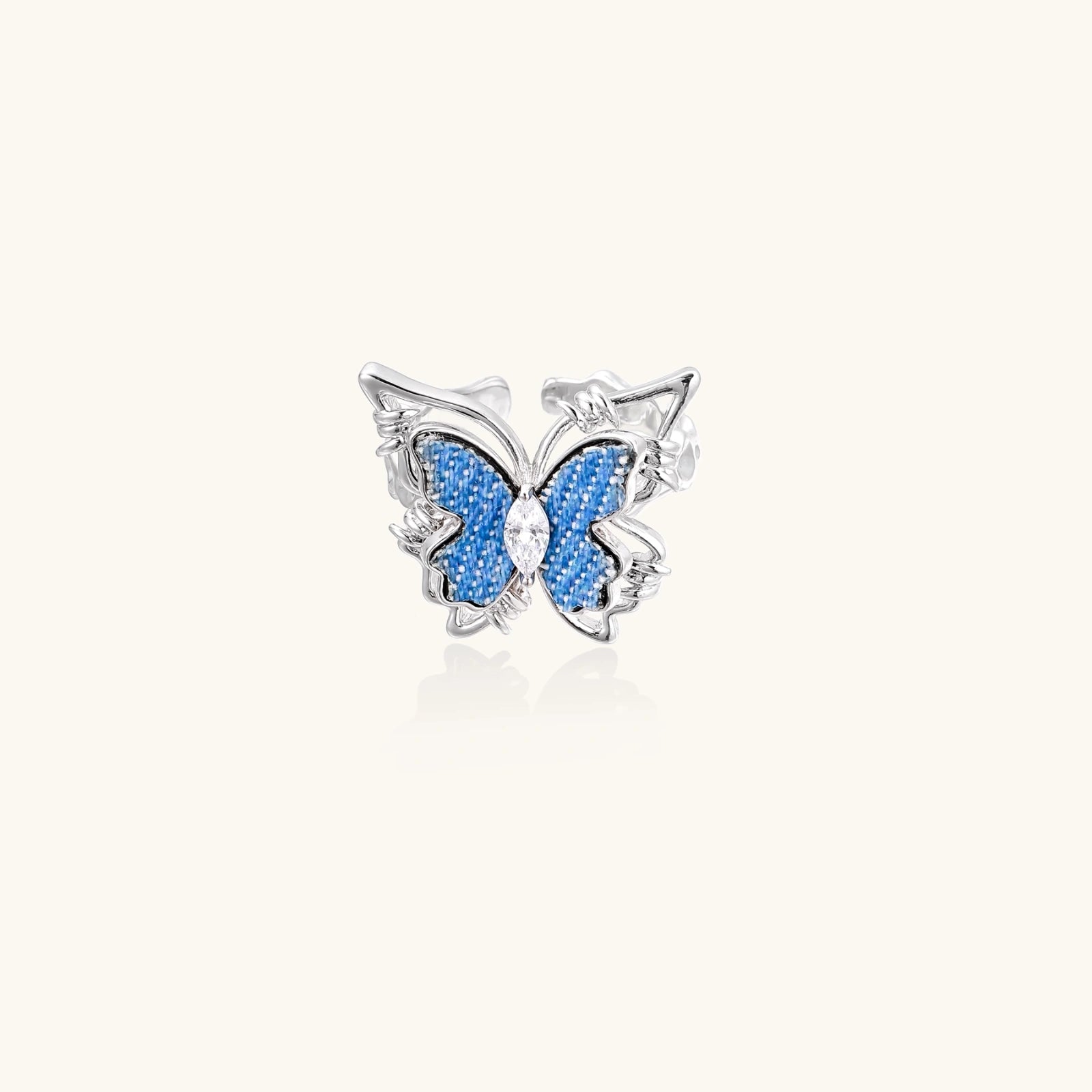 Azure Butterfly Ring - HILO ROJO
