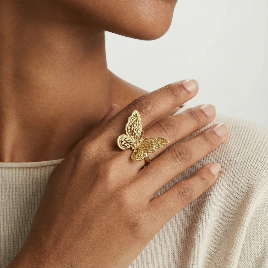 Butterfly Dreams Ring - HILO ROJO