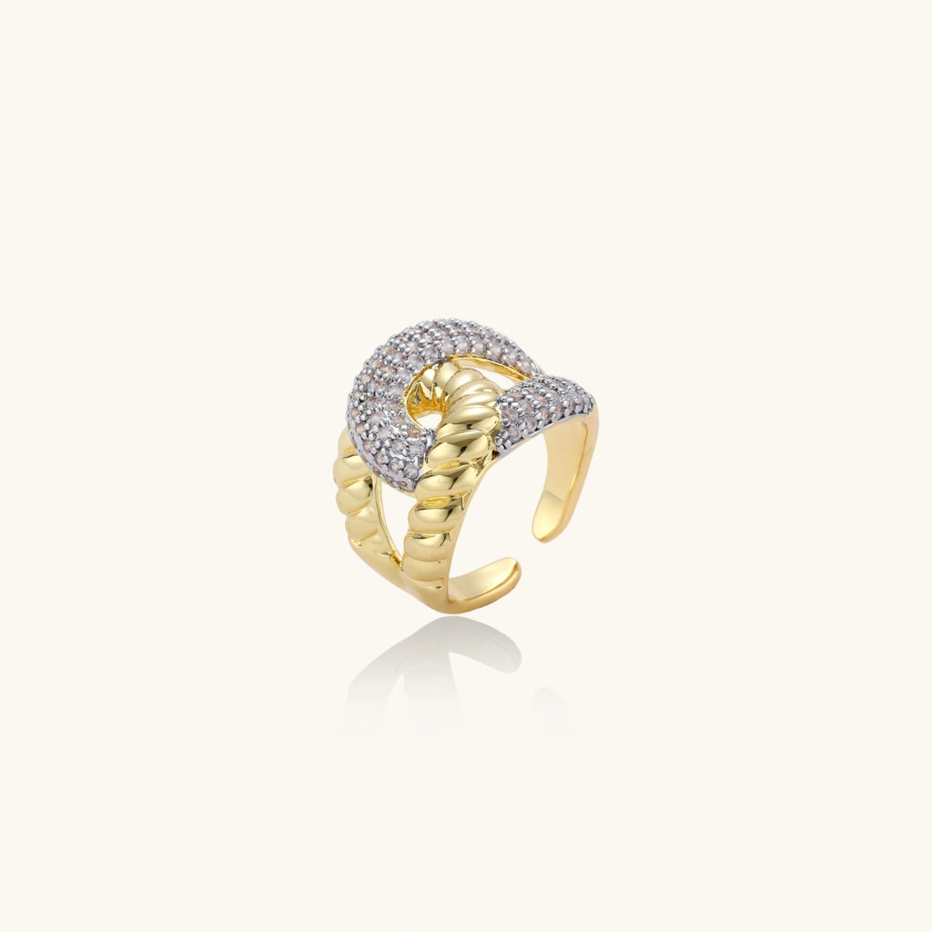 Chain Link Statement Ring - HILO ROJO