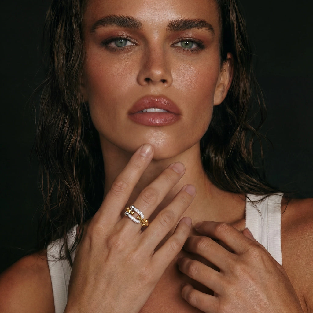 Chain Link Power Ring - HILO ROJO