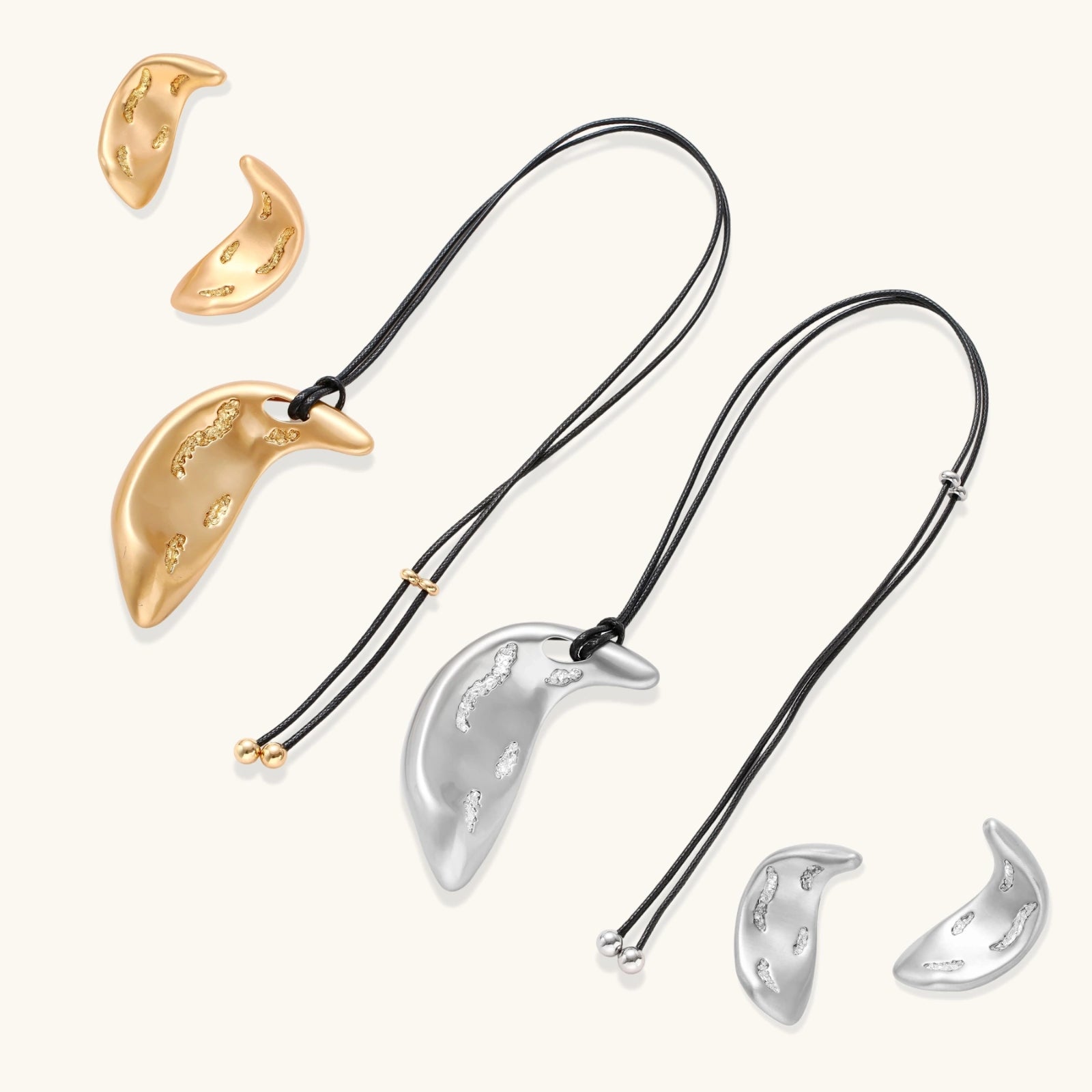 Lunar Phase Crystal Set - HILO ROJO