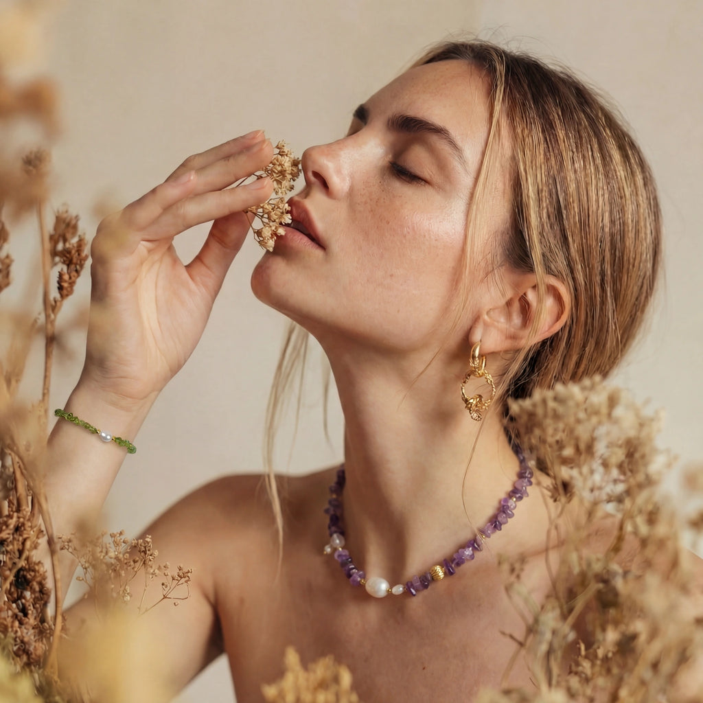 Mystic Amethyst Necklace - HILO ROJO