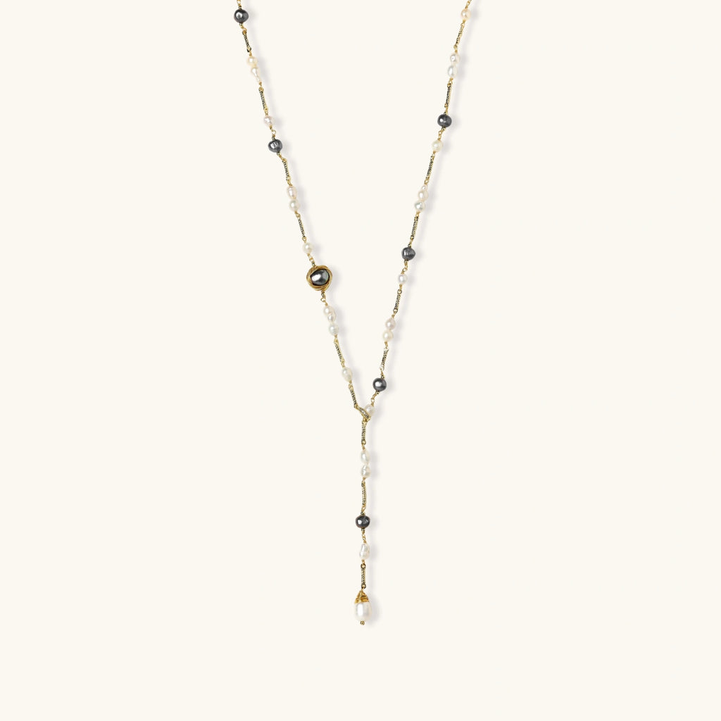 Twilight Pearl Lariat - HILO ROJO