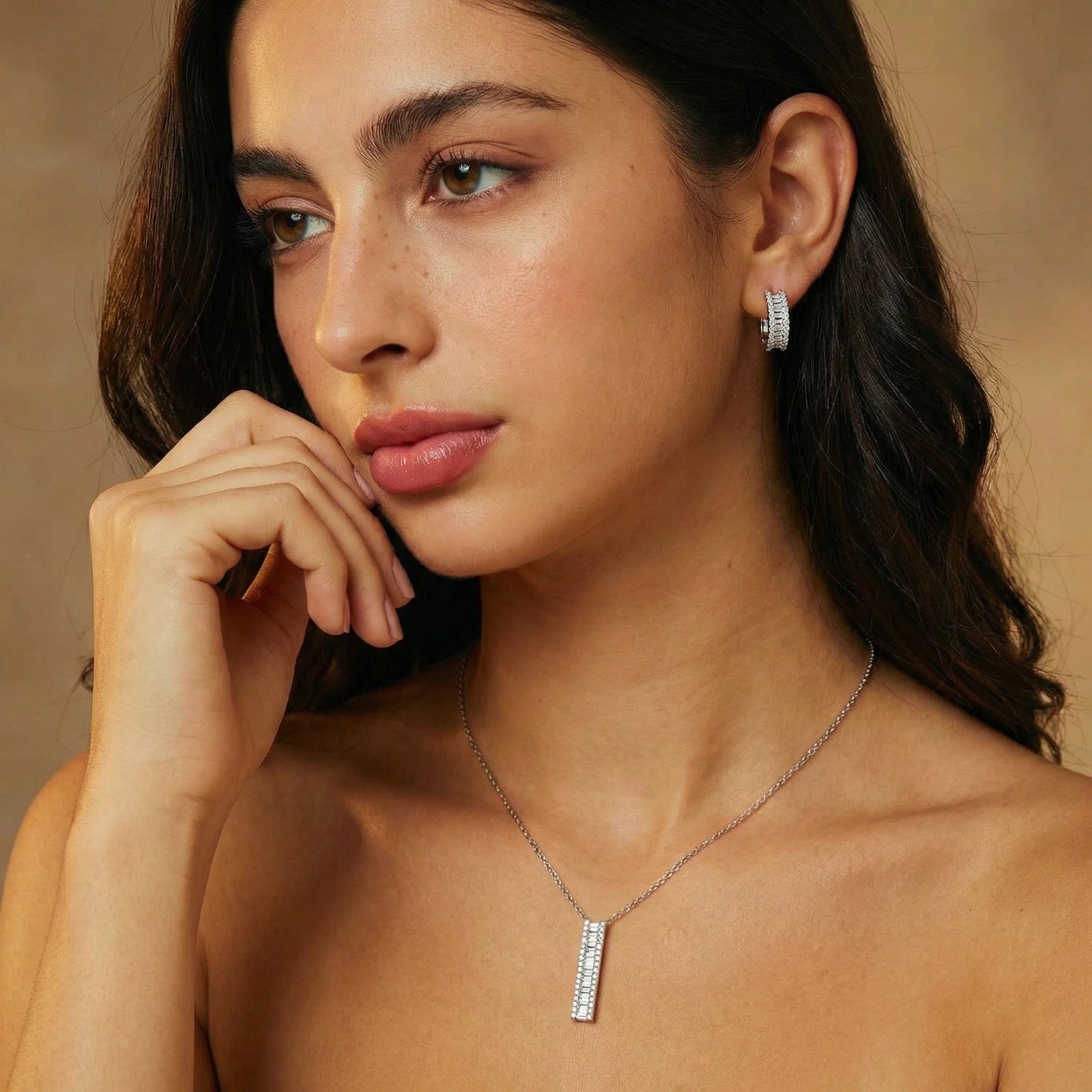 Linear Luxe Jewelry Set - HILO ROJO