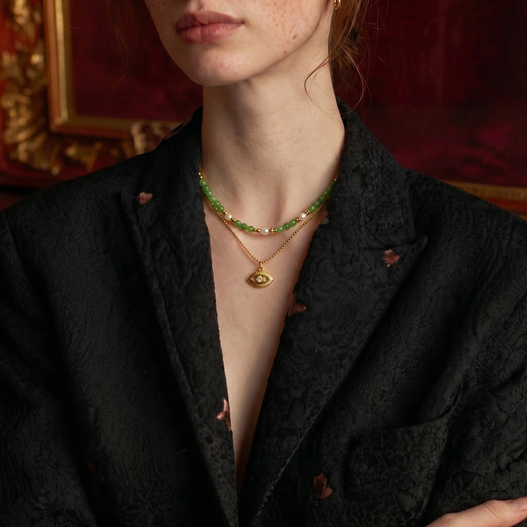 Mystic Eye Layered Necklace - HILO ROJO