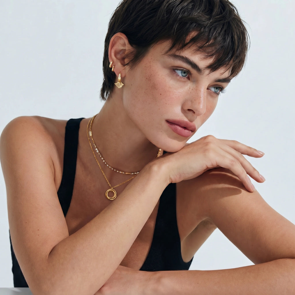 Twisted Harmony Necklace - HILO ROJO