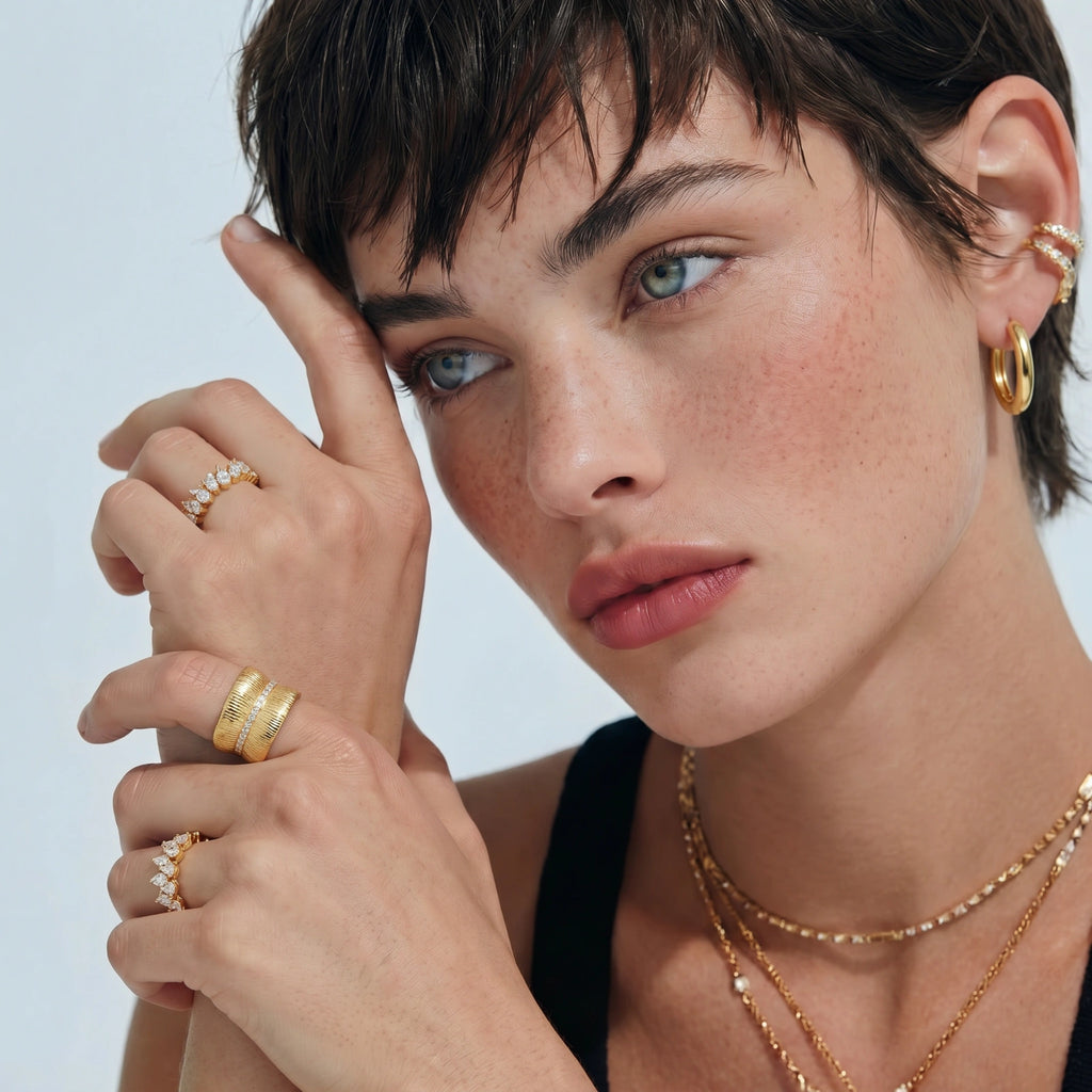 Golden Hour Hoops - HILO ROJO