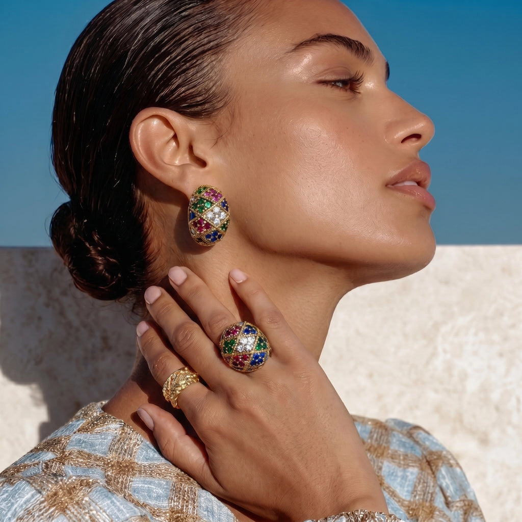 Empress Mosaic Ring - HILO ROJO