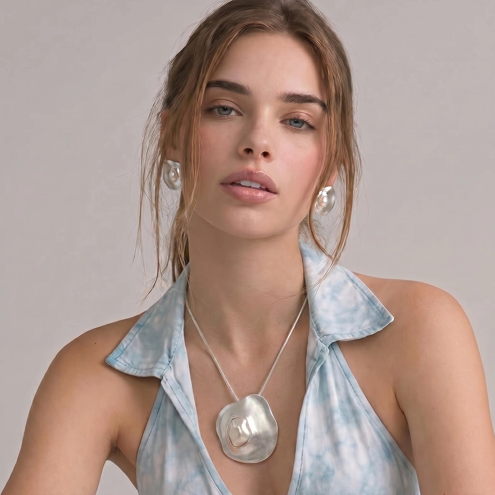 Molten Pearl Necklace - HILO ROJO