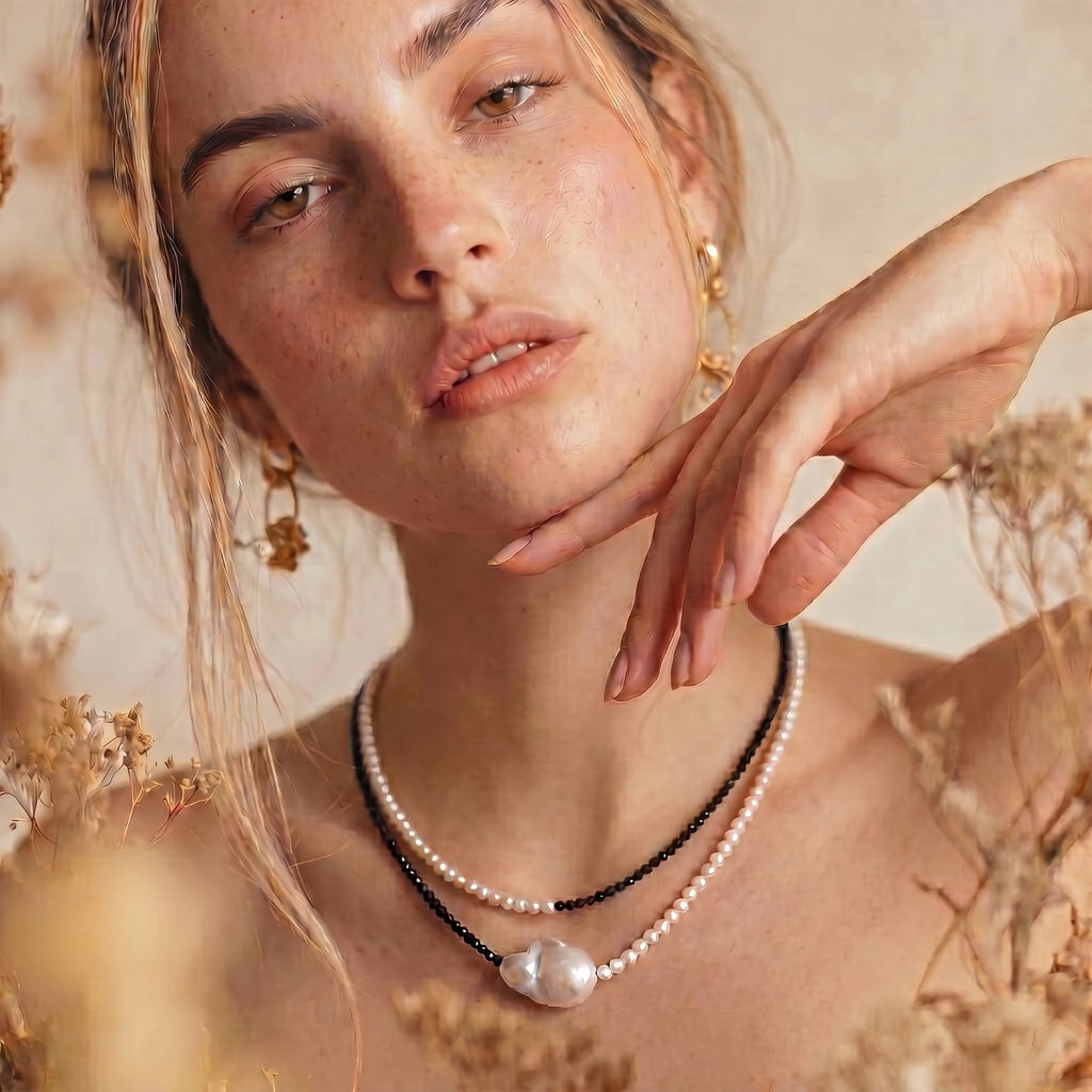 Moonlit Layers Necklace - HILO ROJO