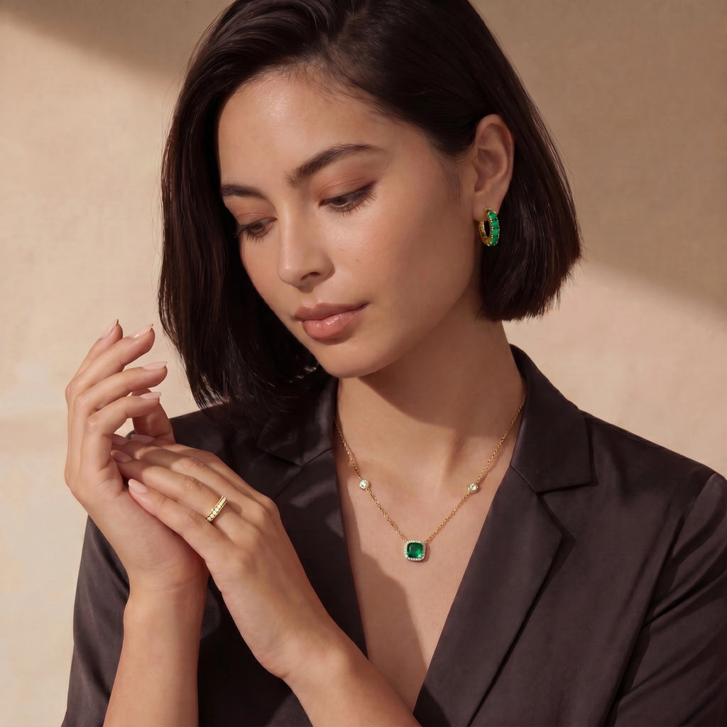 Emerald Dreams Necklace - HILO ROJO