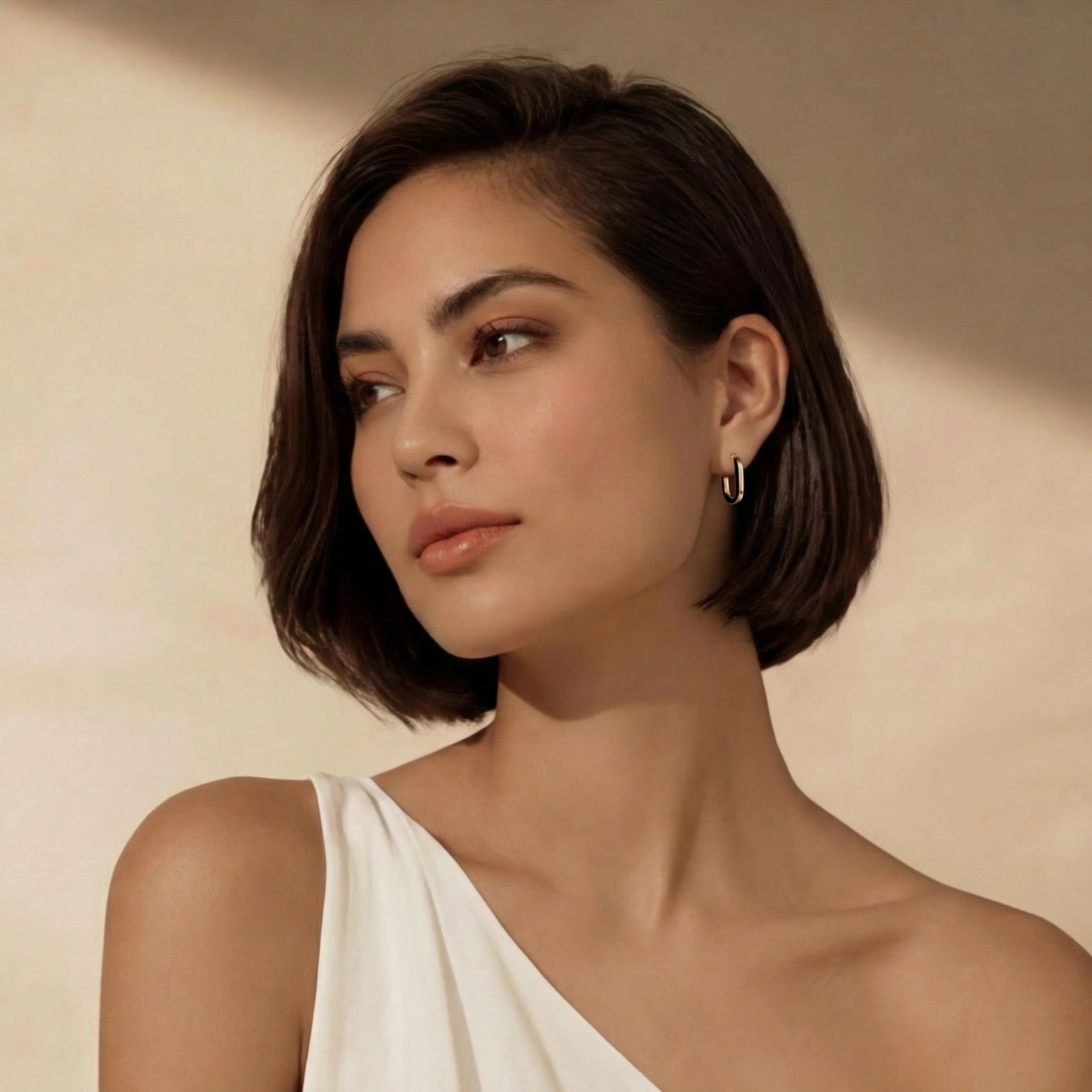 Contrast Hoop Earrings - HILO ROJO
