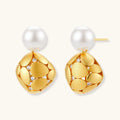 Petal Drop Pearl Earrings - HILO ROJO