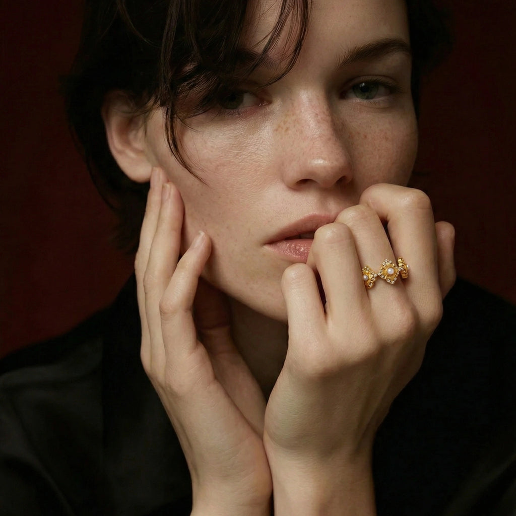 Bloom Garden Ring - HILO ROJO