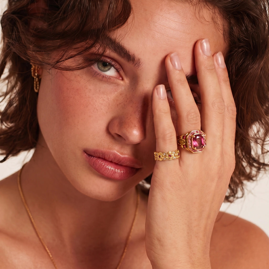 Bloom Forever Ring - HILO ROJO