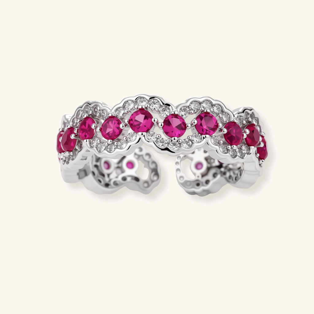 Vintage Rose Garden Ring - HILO ROJO
