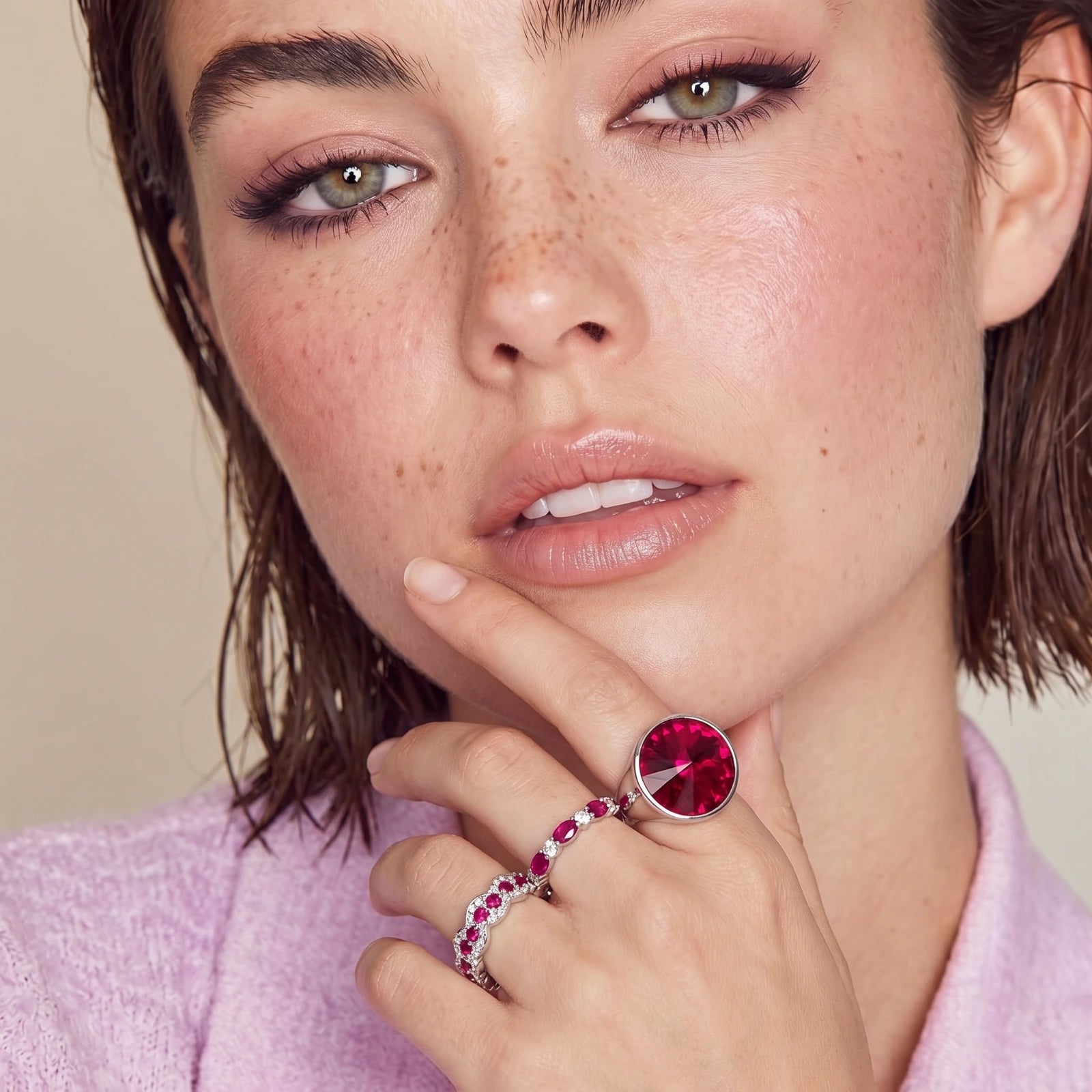 Vintage Rose Garden Ring - HILO ROJO