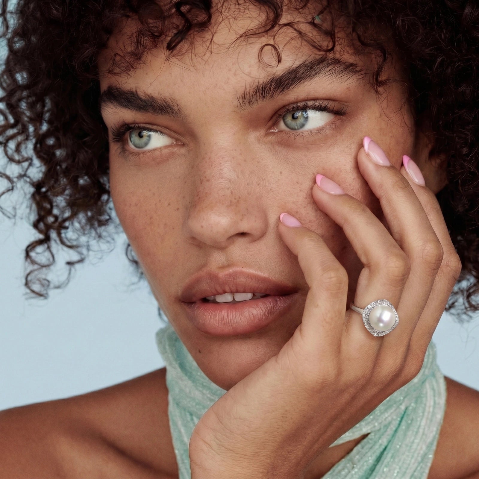 Pearl Halo Dreams Ring - HILO ROJO