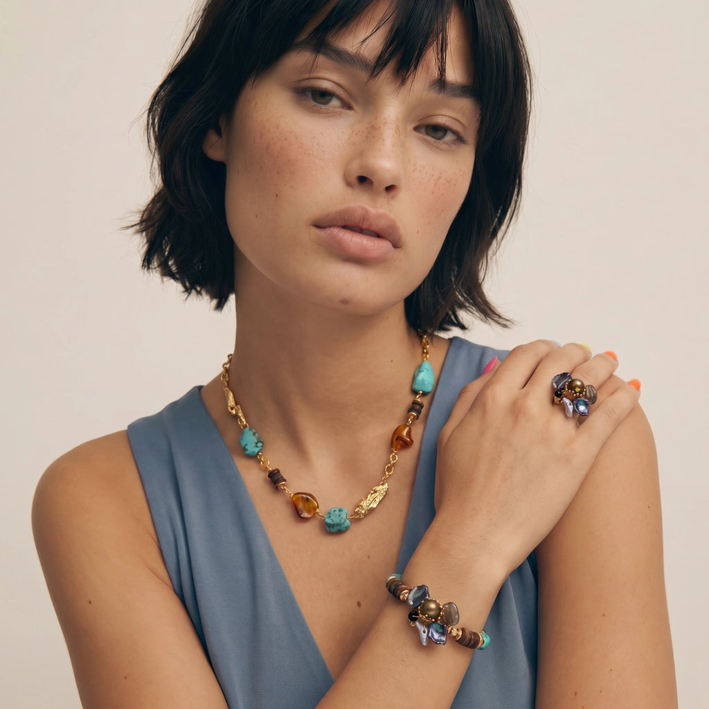 Bohemian Elements Necklace - HILO ROJO