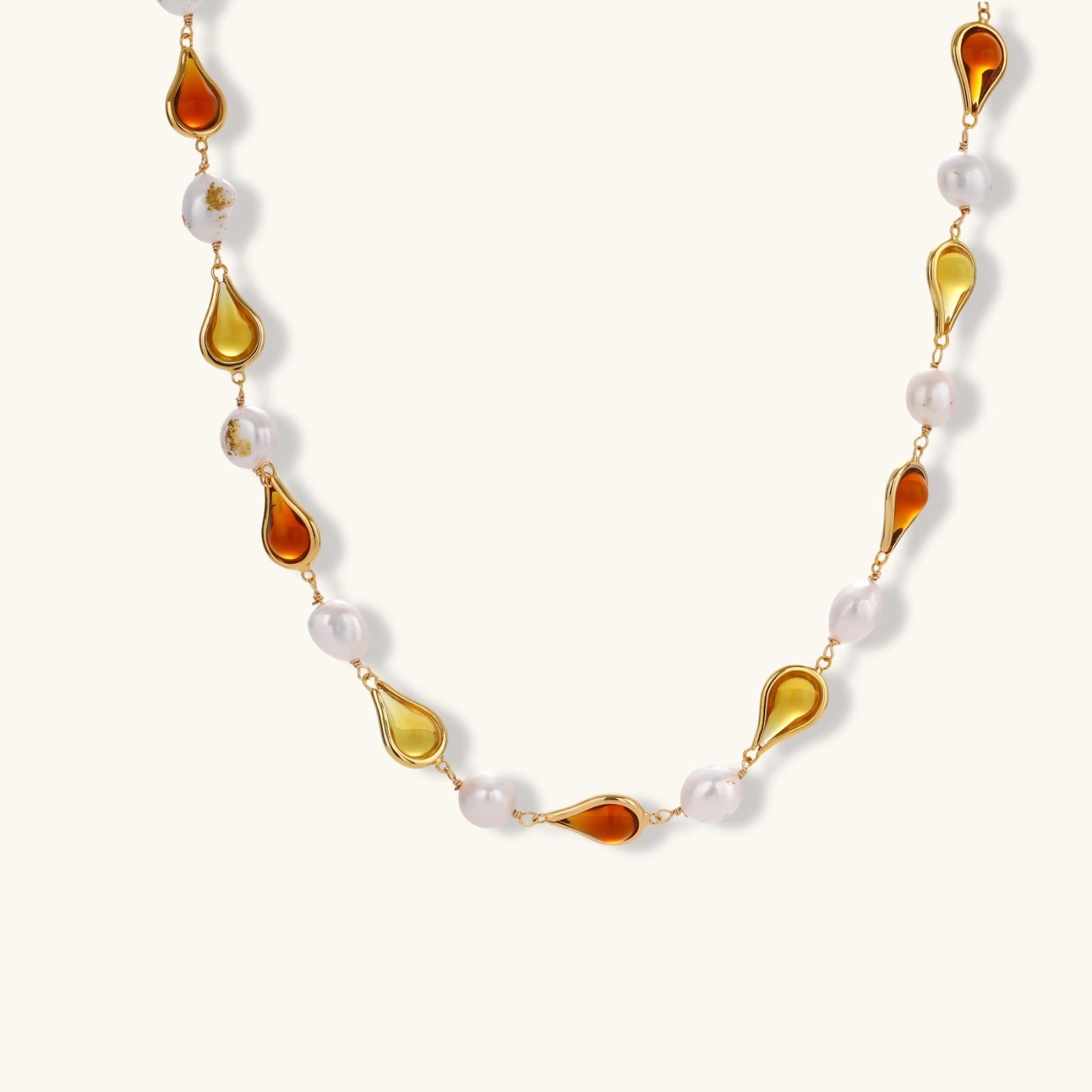 Honey Baroque Necklace - HILO ROJO
