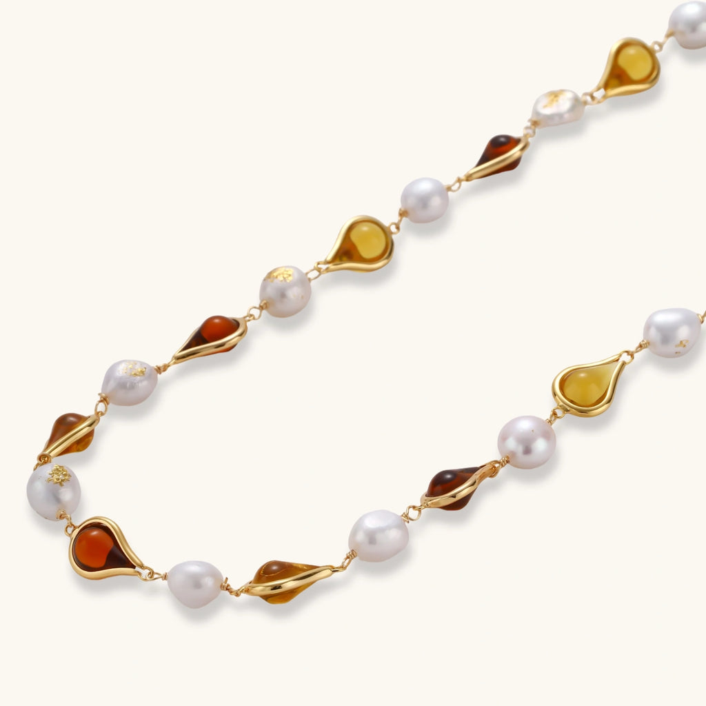 Honey Baroque Necklace - HILO ROJO