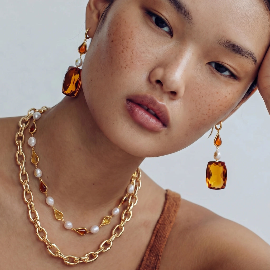 Honey Baroque Necklace - HILO ROJO