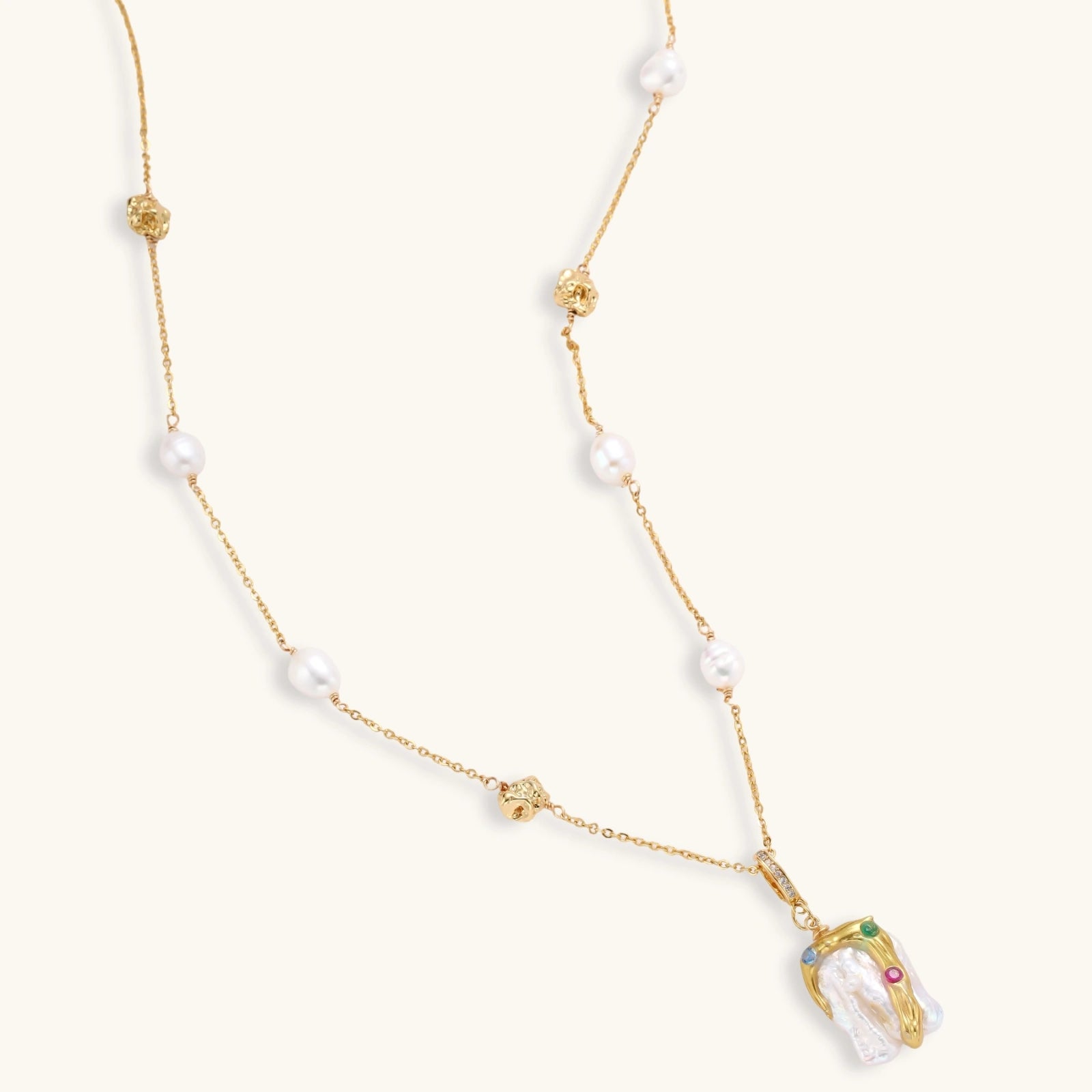 Baroque Bloom Necklace - HILO ROJO