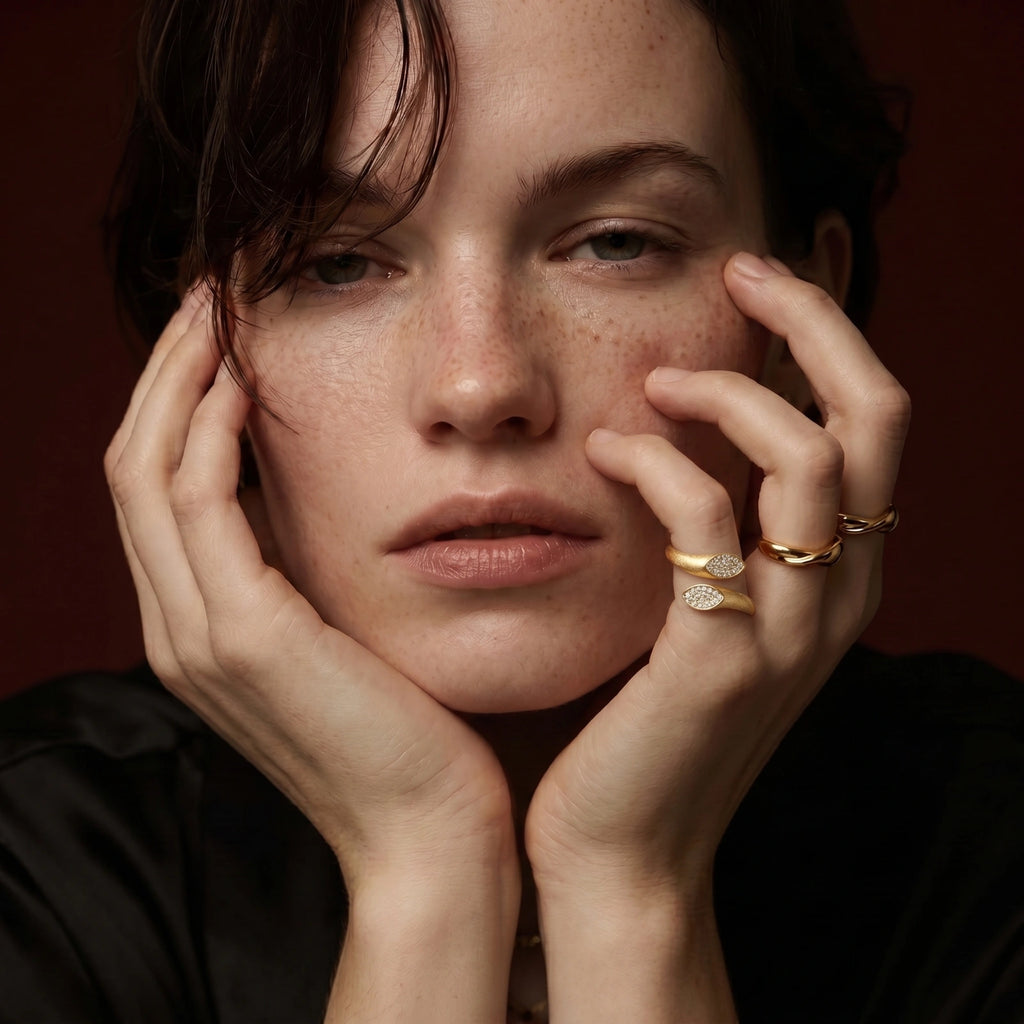 Dual Spark Ring - HILO ROJO