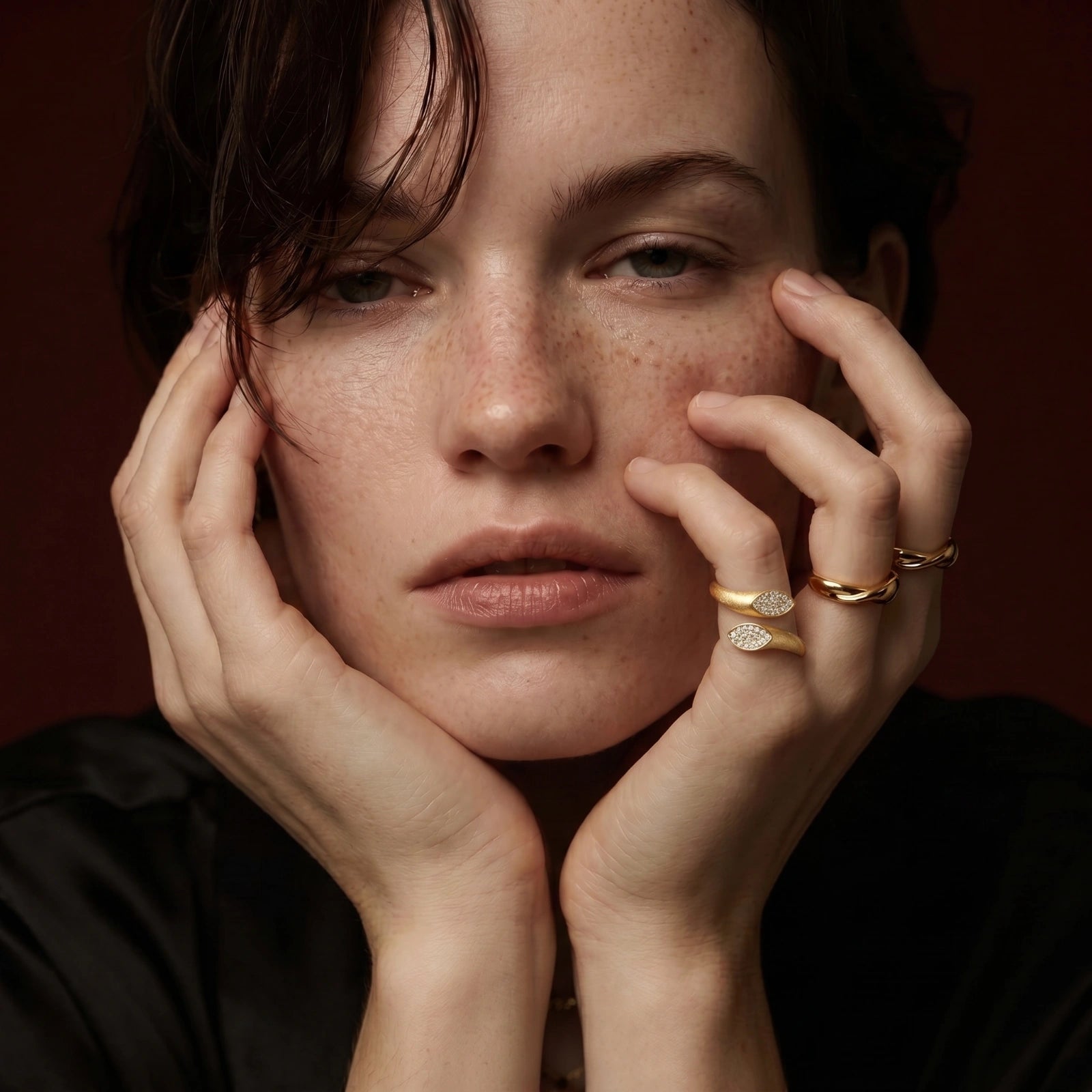 Dual Spark Ring - HILO ROJO