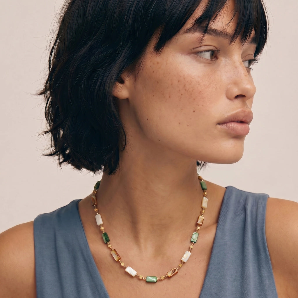 Earth Goddess Shell Necklace - HILO ROJO