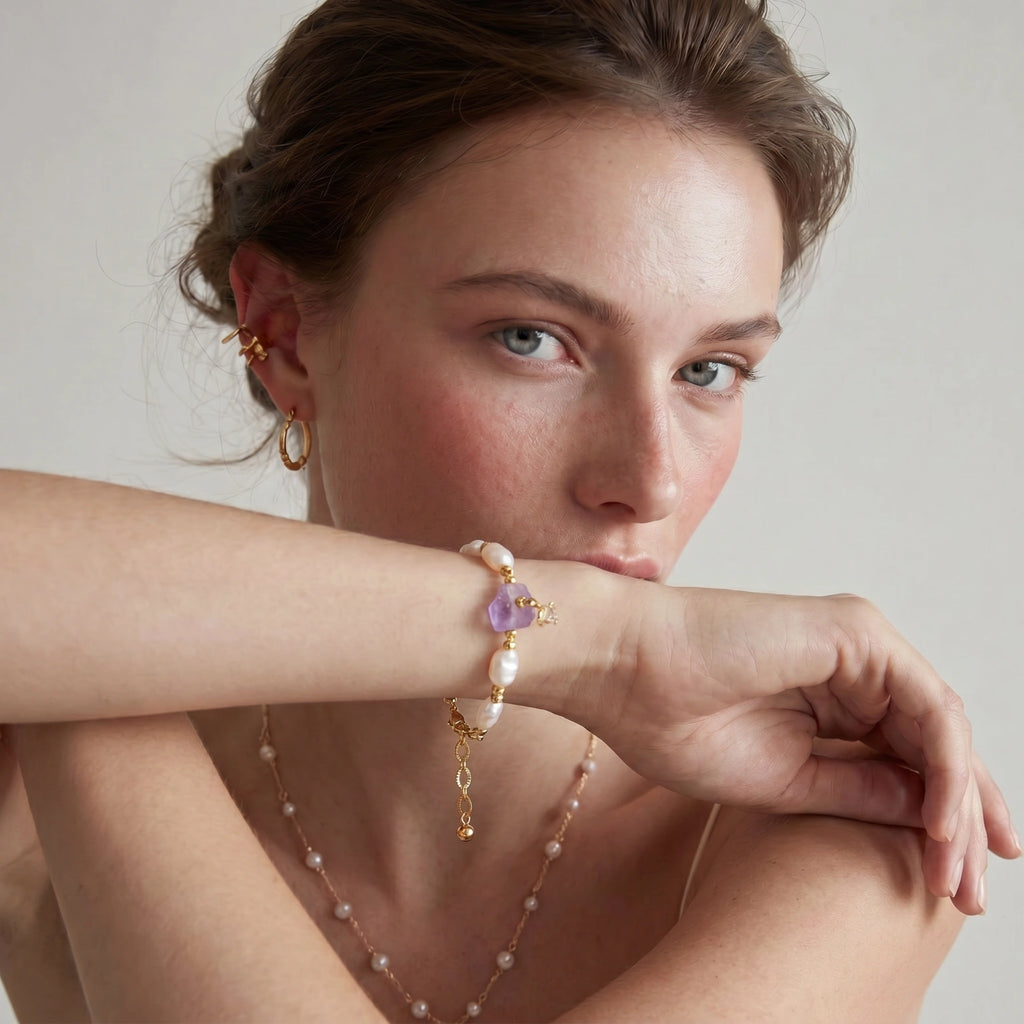 Amethyst Dreams Bracelet - HILO ROJO