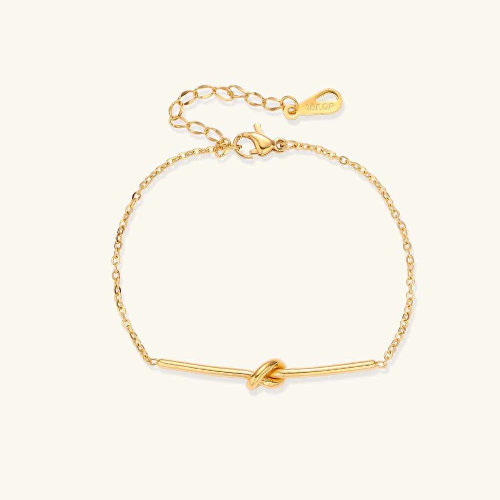 Twisted Knot Bar Bracelet - HILO ROJO