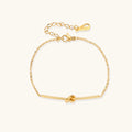 Twisted Knot Bar Bracelet - HILO ROJO