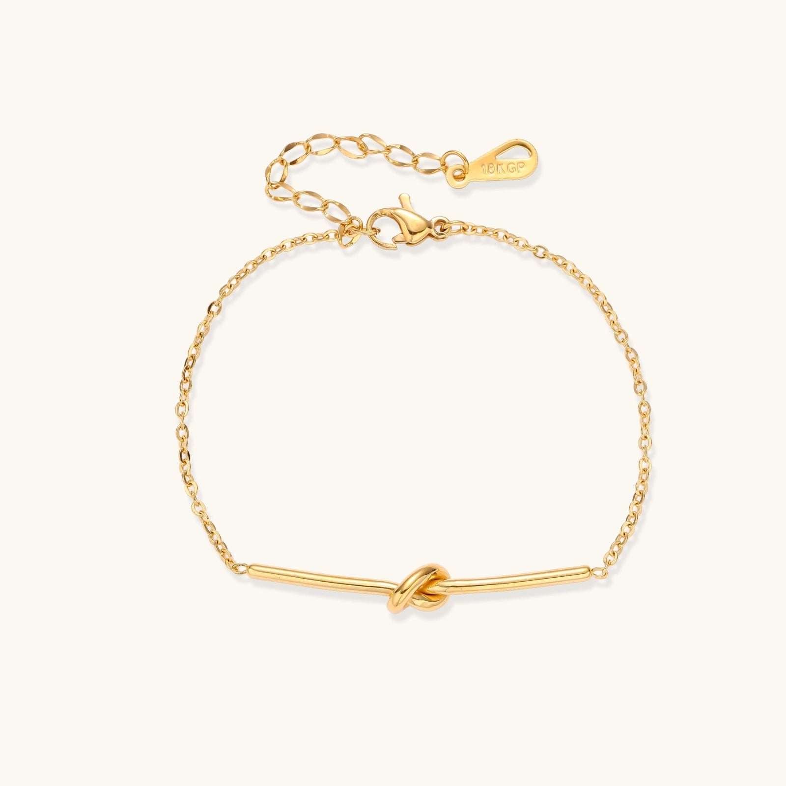 Twisted Knot Bar Bracelet - HILO ROJO