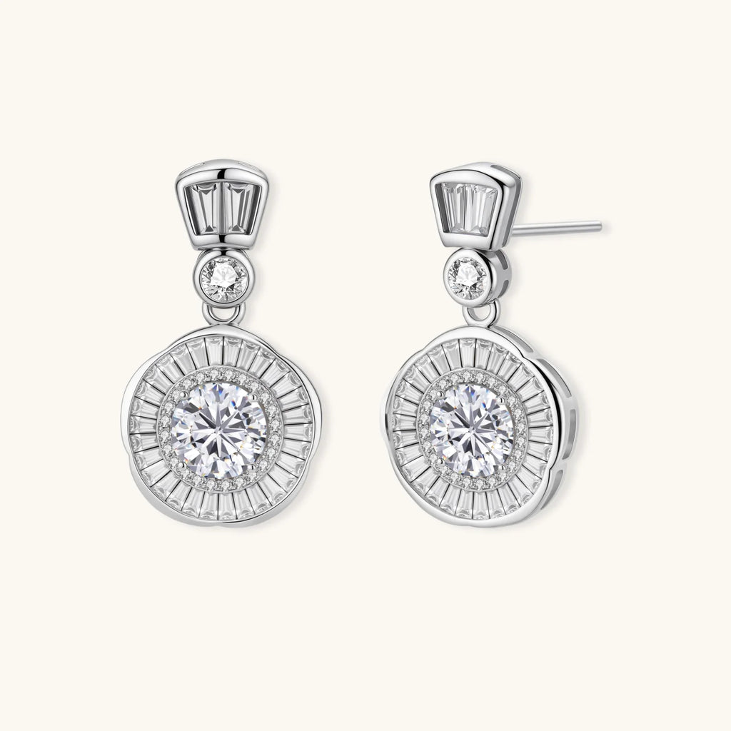 Celestial Moissanite Drop Earrings