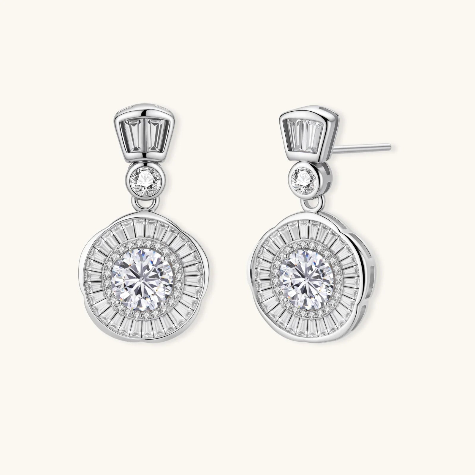 Celestial Moissanite Drop Earrings